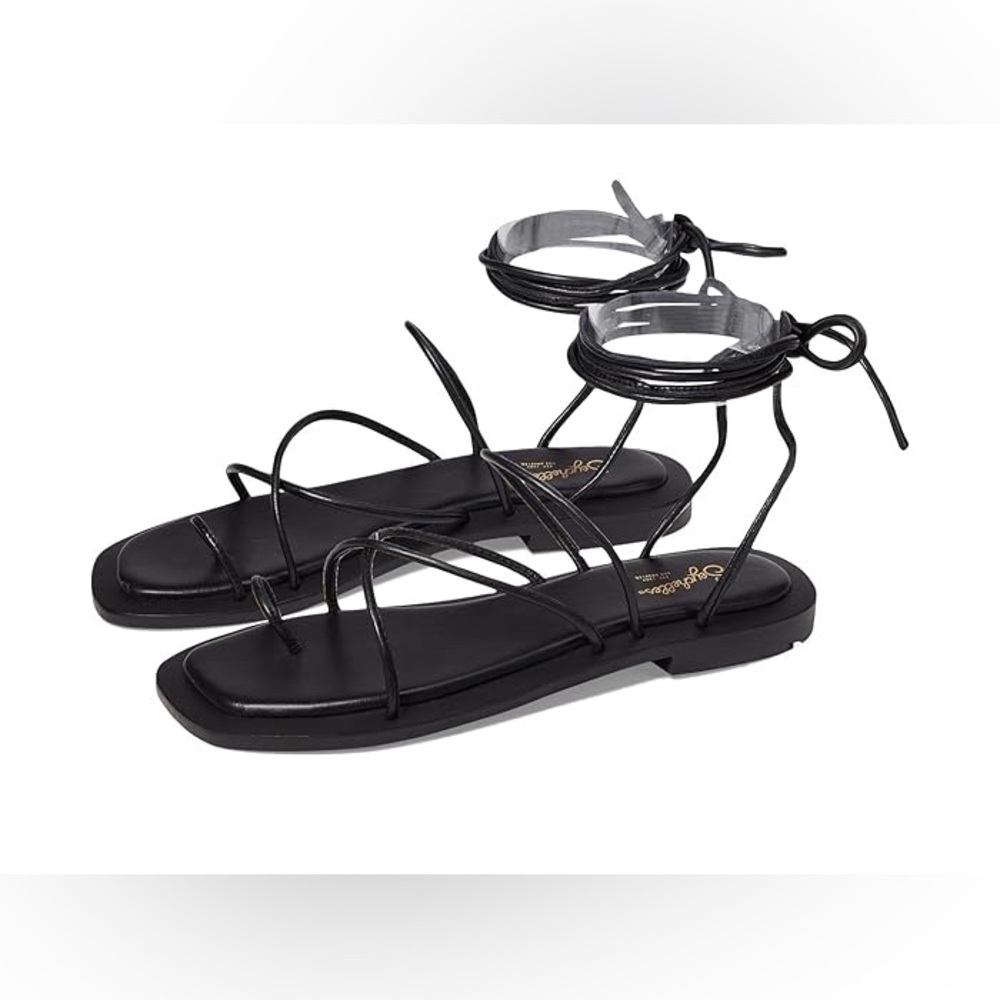 Seychelles black summer strap oh ankle wrap sandal
